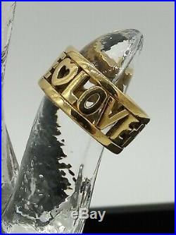 James Avery 14k Gold Ring Faith Hope Love Size 7