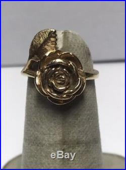 James Avery 14k Gold Rose Ring Sz. 3.5 L