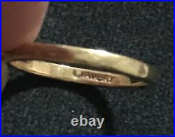 James Avery 14k Gold Saint Theresa 3D Dangle Ring Size 5.75 Retired