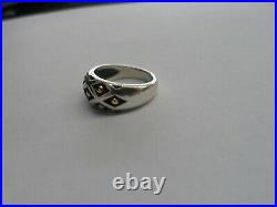 James Avery 14k Gold & Sterling Silver Spanish Lattice Ring Size 6.25