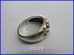 James Avery 14k Gold & Sterling Silver Spanish Lattice Ring Size 6.25