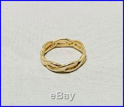 James Avery 14k Gold Twisted Wire Ring Size 4