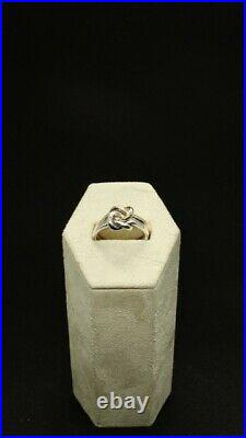 James Avery 14k Gold and Sterling Silver Original Lovers' Knot Ring Size 9