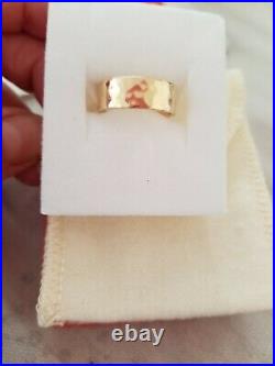 James Avery 14k Hammered Gold Band
