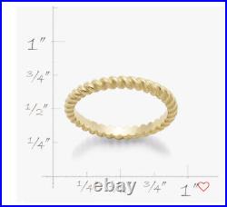 James Avery 14k Small Twisted Wire Ring