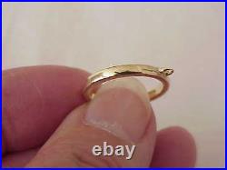 James Avery 14k Solid Gold 2.5 MM Charm Gold Ring Sz 4