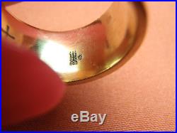James Avery 14k Solid Yellow Gold Scripture of Ruth Band Ring 12.8G RETIRED SZ 7