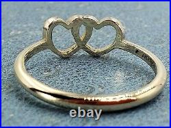James Avery 14k Two Hearts Together Ring Size 10