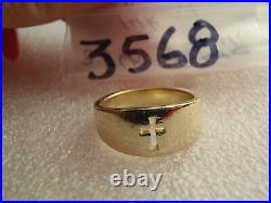 James Avery 14k Yellow Gold 5/16 Crosslet Ring Size 7 RG-1600 Retail $600
