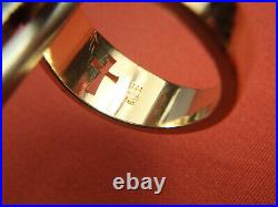 James Avery 14k Yellow Gold 5/16 Crosslet Ring Size 7 RG-1600 Retail $600