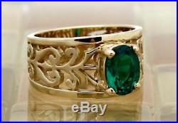James Avery 14k Yellow Gold Adoree Ring w Emerald Size 6, 6G RETIRED & SIZABLE