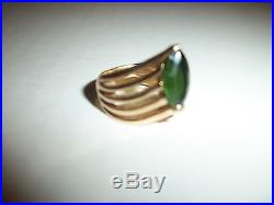 James Avery 14k Yellow Gold And Emerald Ring Beautiful Design Not Scrap