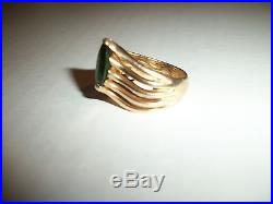 James Avery 14k Yellow Gold And Emerald Ring Beautiful Design Not Scrap