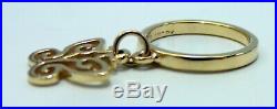 James Avery 14k Yellow Gold Butterfly Dangle Band Ring Pinky Or Knuckle