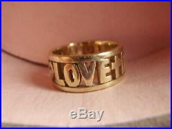 James Avery 14k Yellow Gold Faith Hope & Love Ring Band 6 Grams Size 6 Lot 8350