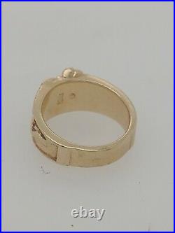 James Avery 14k Yellow Gold Heart and Vine Ring Size 5.5