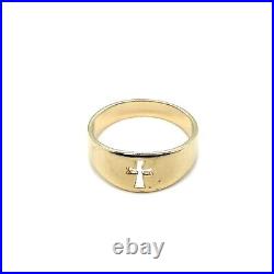 James Avery 14k Yellow Gold NARROW CROSSLET RING 4.24g Size 7.5
