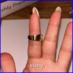 James Avery 14k Yellow Gold NARROW CROSSLET RING Size 5.5
