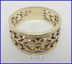 James Avery 14k Yellow Gold Open Adorned Ring Size 6.25 Lb2856
