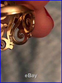 James Avery 14k Yellow Gold Open Sorrento Ring Size 8