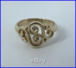 James Avery 14k Yellow Gold Ring Spanish Swirl Scrolled Ring