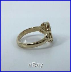 James Avery 14k Yellow Gold Ring Spanish Swirl Scrolled Ring