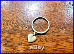 James Avery 14k Yellow Gold Ring With Heart Charm Size 6