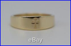 James Avery 14k Yellow Gold Small Cross Crosslet Design Ring Size 5