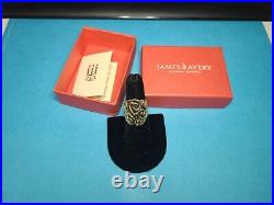 James Avery 14k Yellow Gold Sorrento Ring Size 6, Great Condition w Box