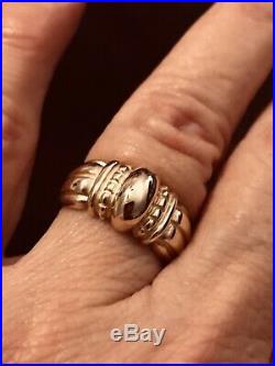 James Avery 14k Yellow Gold Thatch Ring Sz7 Grams 7.9 Retired
