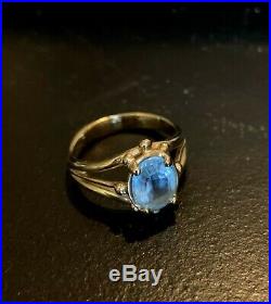James Avery 14k yellow gold Blue Topaz Ring. Sz 6.25 Beautiful and comfortable