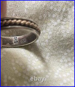 James Avery 14kt GOLD &. 925 STERLING Ring! Vintage! Smaller Size 6-7