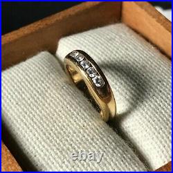 James Avery 18K Gold & Diamond Debra Ring, 5/32 wide. 15 TDW, Size 3