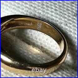 James Avery 18K Gold & Diamond Debra Ring, 5/32 wide. 15 TDW, Size 3