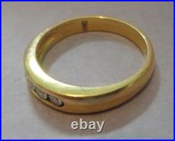 James Avery 18K Yellow Gold 750 & Diamond DEBRA Band Ring Size 5