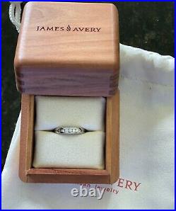 James Avery 18k White Gold Diamond Debra Ring Size 7