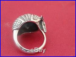 James Avery 3D Armadillo Ring Sterling Silver Size 9 Retired