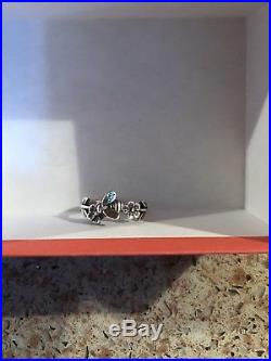 James Avery 3D Bee Flowers Ring Sterling Silver 925 Size 10