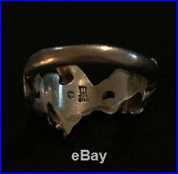 James Avery 3D Hummingbird & Flowers Ring Sterling Silver Size 6