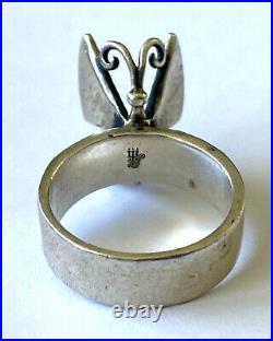 James Avery 3D Mariposa Butterfly Sterling Silver 925 Ladies Ring Size 8.5