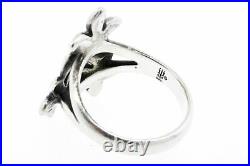 James Avery 3 Flower Daisy Bouquet Ring size 8.5 Sterling Silver