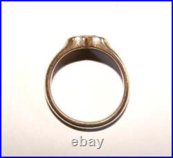 James Avery 6.8g Sterling Silver & 14K Yellow Gold Dove Bird Heart Ring SZ 8