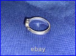James Avery 925 Sterling Silver And 14k Gold True Heart Ring Size 10 Rare