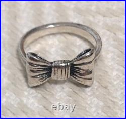 James Avery 925 Sterling Silver Bow Ring Size 6.5