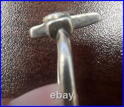 James Avery 925 Sterling Silver Cross with Garnet Heart Ring Size Retired Sz 5.75