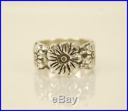 James Avery 925 Sterling Silver Daisy Flower Ring Size 8.75 Retired Rare
