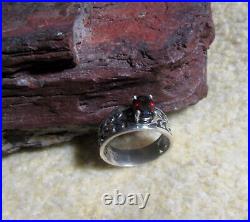 James Avery 925 Sterling Silver Garnet Adoree Gemstone Ring Size 10