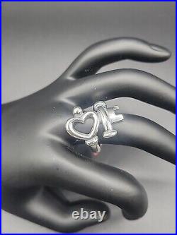 James Avery 925 Sterling Silver Key to My Heart Ring Size 8