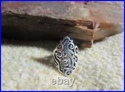 James Avery 925 Sterling Silver Long Sorrento Ring Size 8