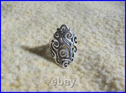 James Avery 925 Sterling Silver Long Sorrento Ring Size 8